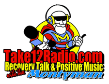image of Take 12 Radio and the Monty Man logo